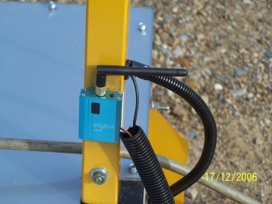 Close-up of ROV wireless transmitter